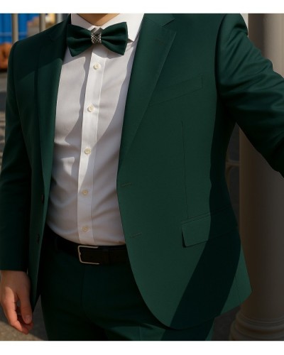 ACCARDO – Abito Uomo Beck Verde Prato in Tela Flex