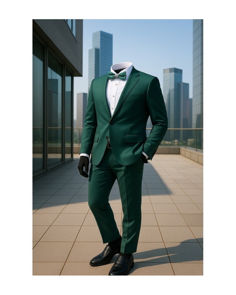 ACCARDO – Abito Uomo Beck Verde Prato in Tela Flex